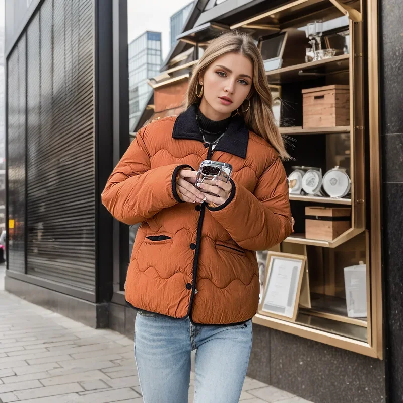 Katoenen Donsjack Winter Nieuwe Veelzijdige Katoenen Jas Voor Dames