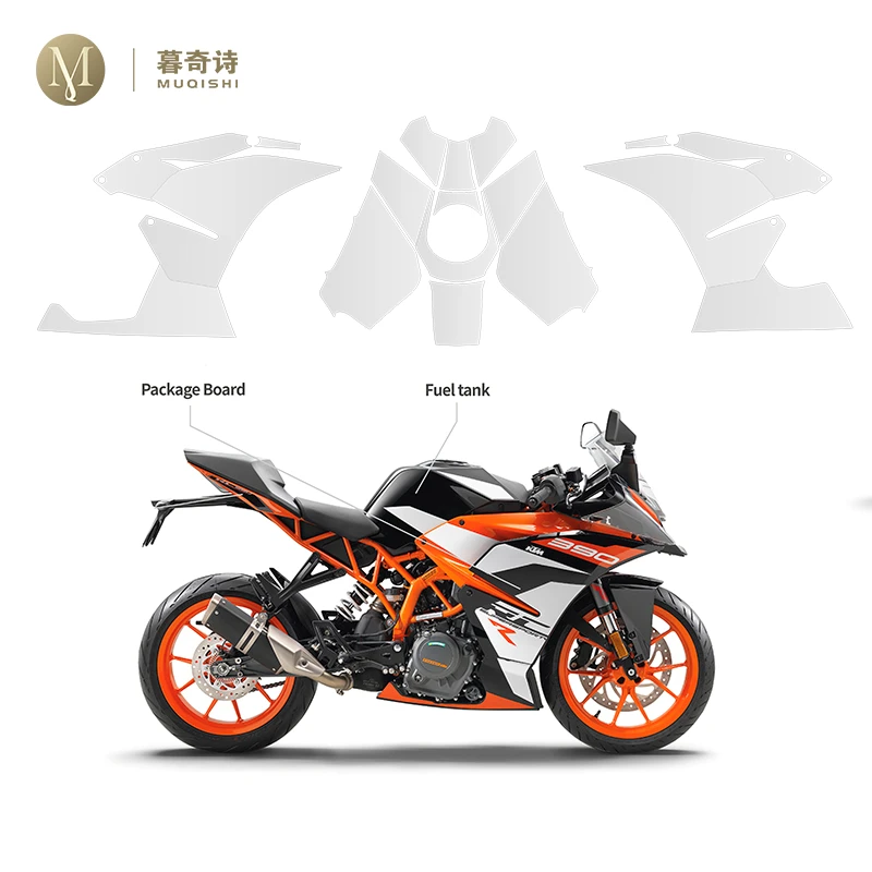 

For KTM RC390 2017-2020 Motorcycle protective sticker PPF-TPU Fairing Anti scratch film of shell accessories Protective film