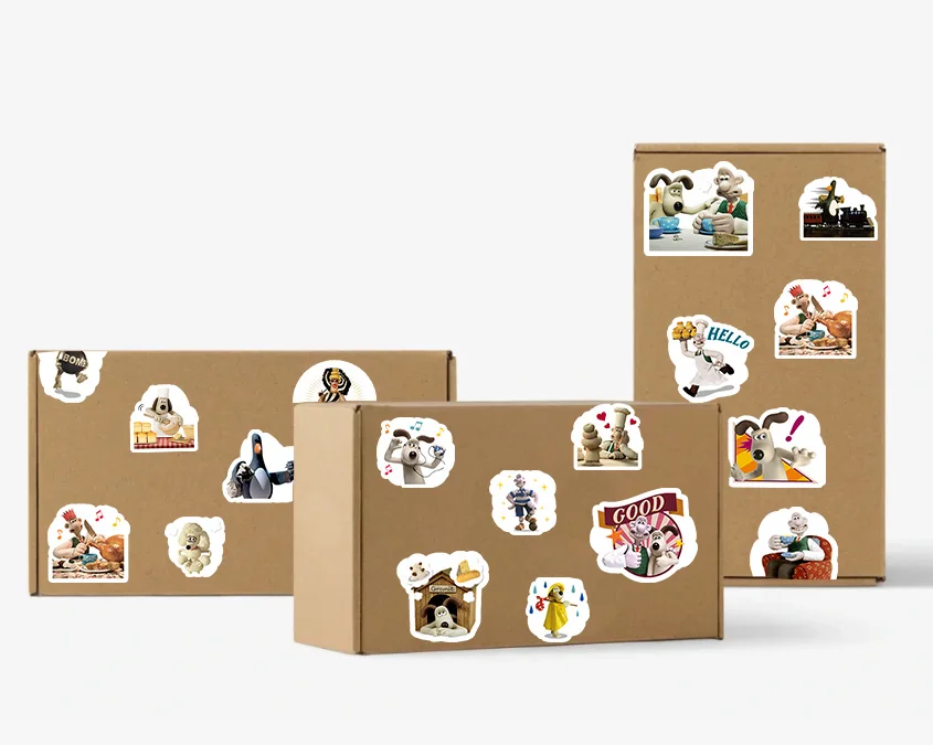 40 قطعة الكرتون والاس و جروميت ملصقات الكمبيوتر المحمول الكتابة على الجدران الأمتعة حقيبة سكيت الهاتف لطيف ملصق الأطفال صائق هدية