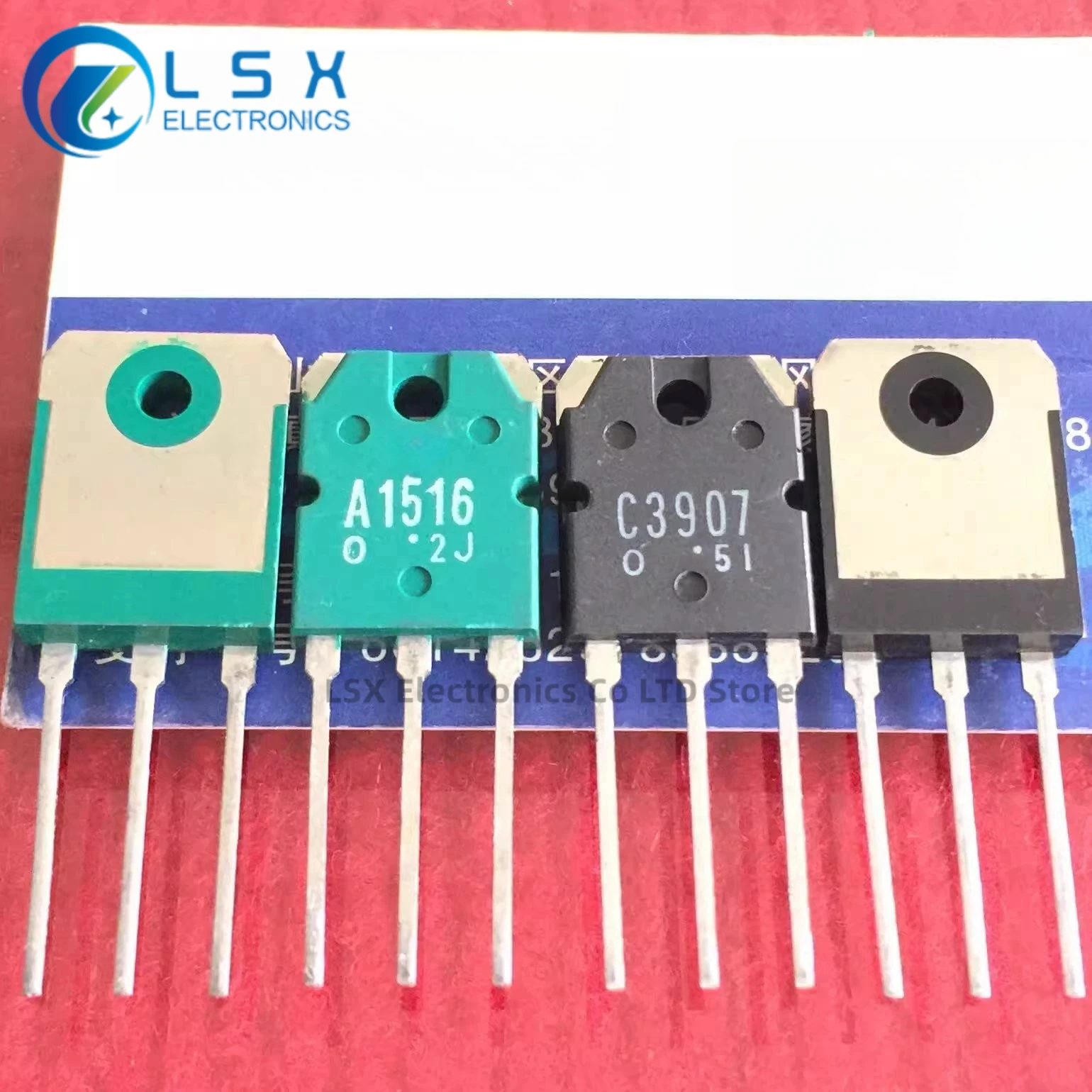 5pairs/10PCS A1516 C3907 2SA1516 2SC3907 TO-3P Amplifier Pair Tubes Black-Green Brand New Imported Original