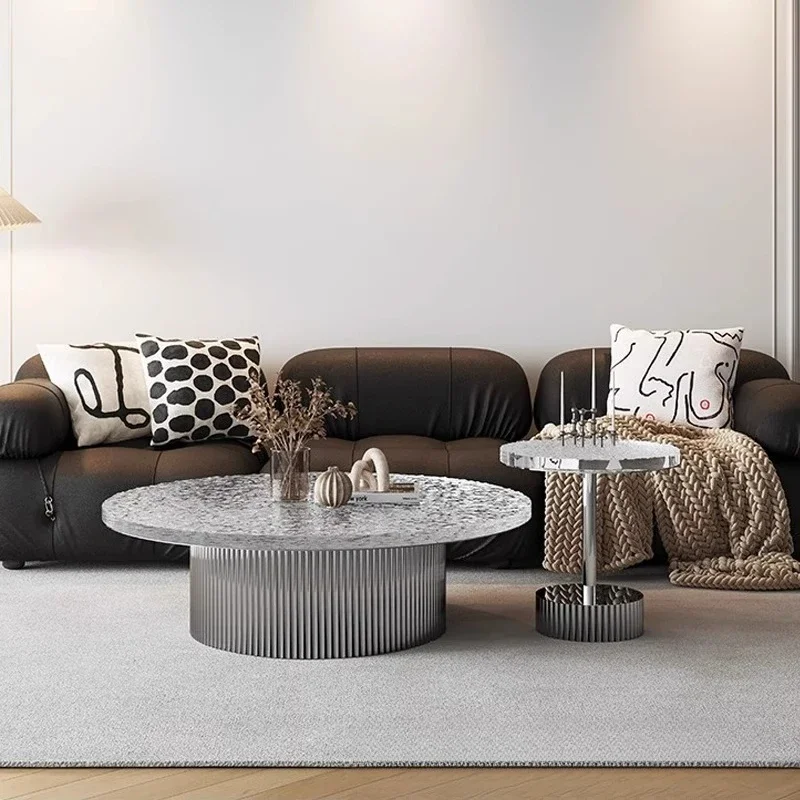 Water Ripple Coffee Table Modern Light Luxury Elegant Coffee Table Decorating Useful Living Room Furniture Couchtisch