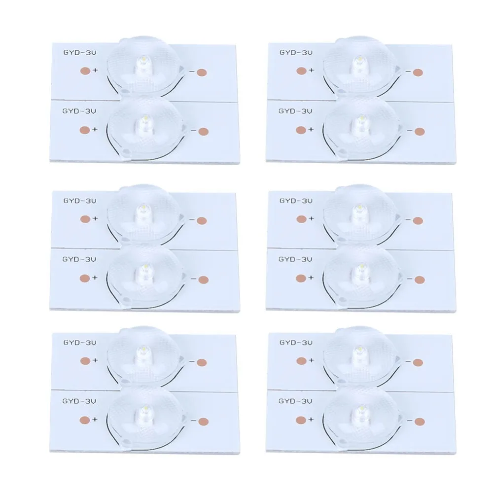 20 قطعة 3 فولت SMD حبيبات مصباح مستديرة متفاوتة الأحجام الألياف الزجاجية مجلس مع عدسة بصرية فليتر ضوء حبة توفير الطاقة الأبيض مصلحة الارصاد الجوية LED عدسة الاستخدام المنزلي #1