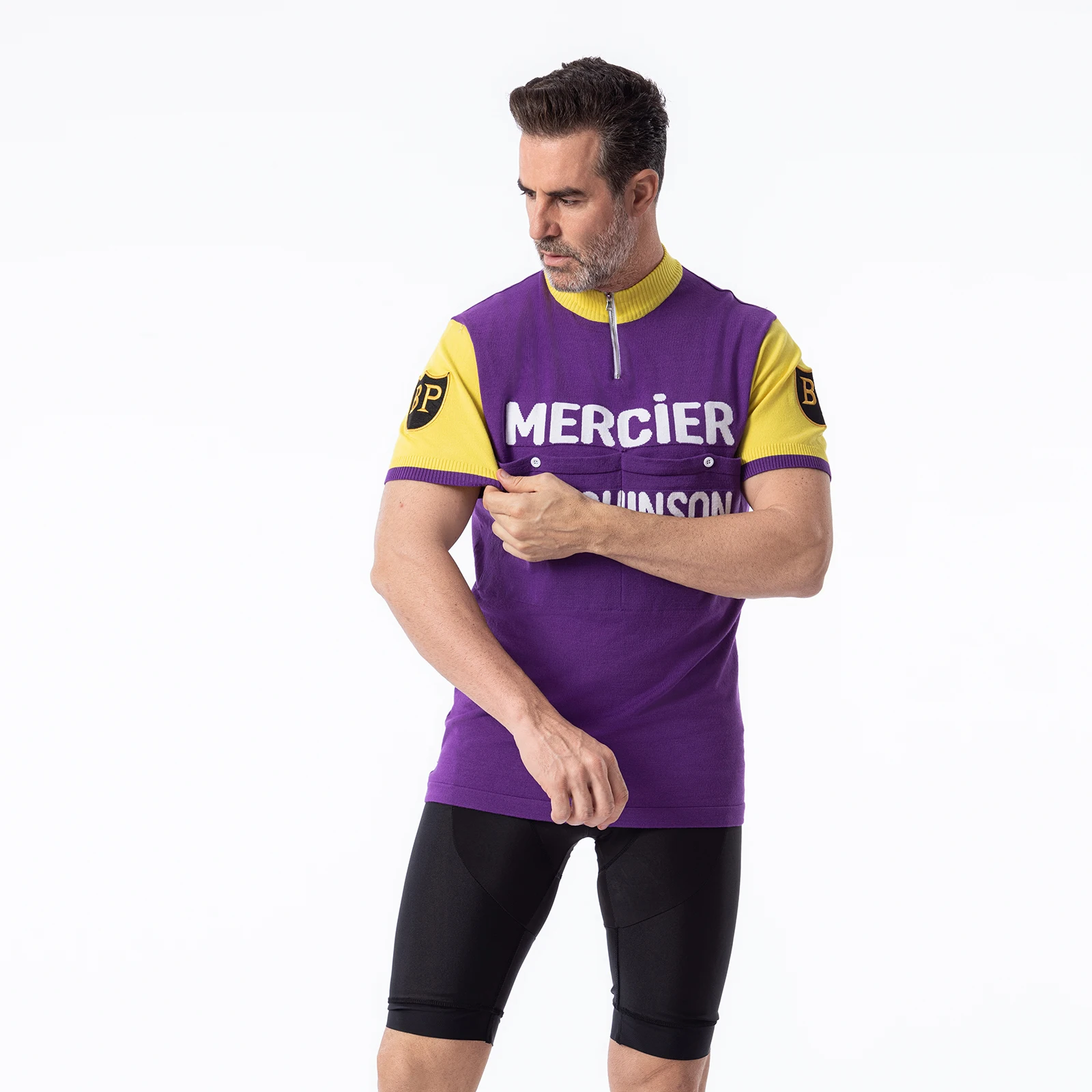 

MERCIER Hutchinson Wool Cycling Jersey Bike Wears Top