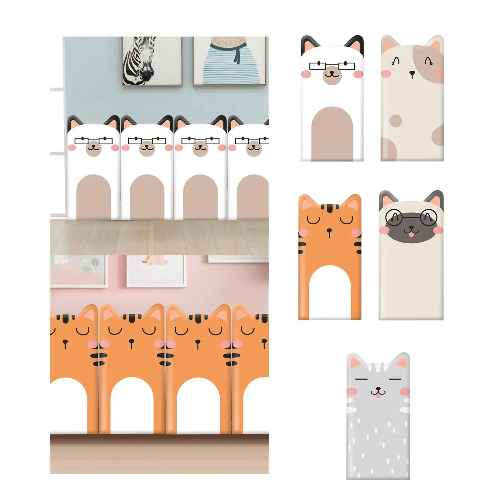 Kids Room Wall Padding Anti Collision Pad for Living Room Decor Bedroom