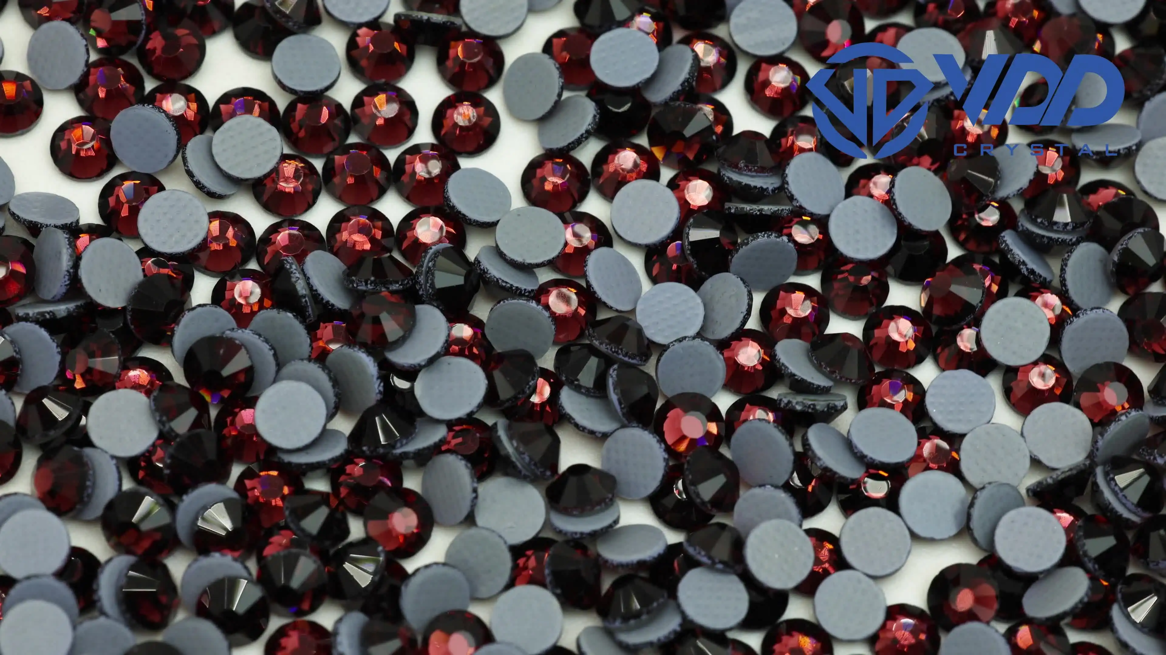 VDD 015 Burgundy ACME+Series Glass Flatback Hot-Fix Rhinestones Crystal Glitter Diamond Strass Stones For DIY Clothes Decoration
