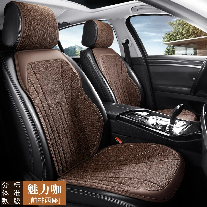 

Подушка для седла из хлопка и льна, легкая, роскошная, высококачественная, дышащая, всесезонная, универсальная подушка для автомобильного сиденья