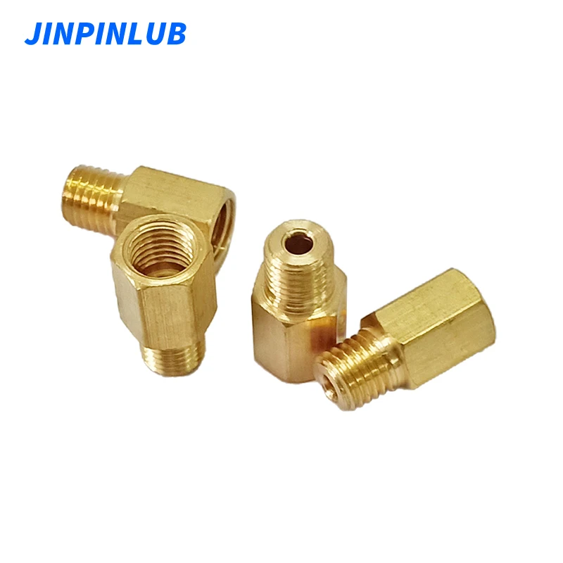 JINPINLUB PD Copper Straight Connector Fittings For Lubrication Pump System Pipeline Connection