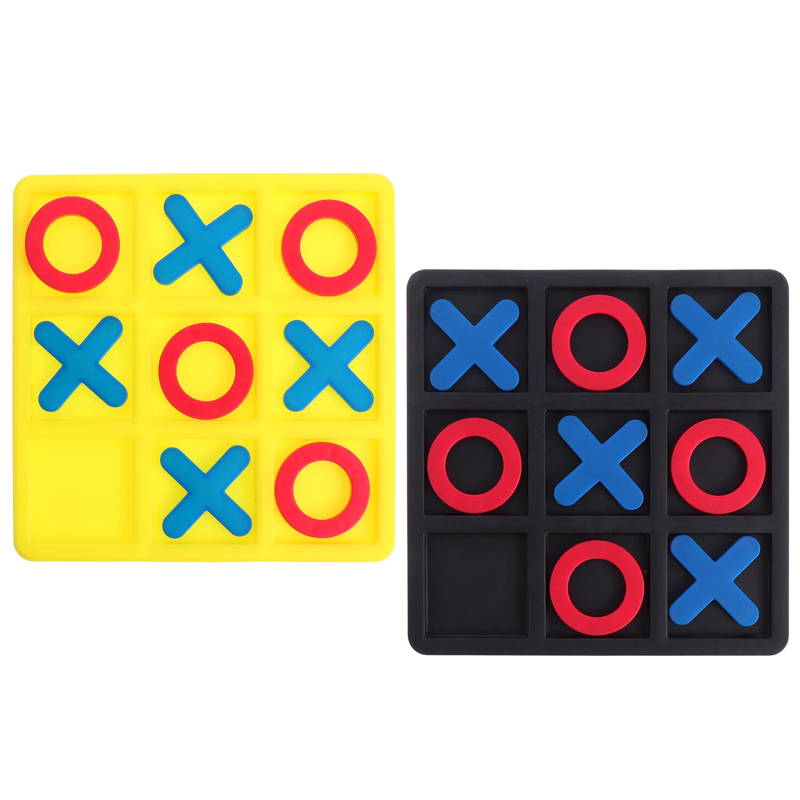 2 박스 Xo 체스 전략 보드 게임 촉각 퍼즐 어린이를위한 3d 퍼즐 Noughts and Crosses Toys Tabletop