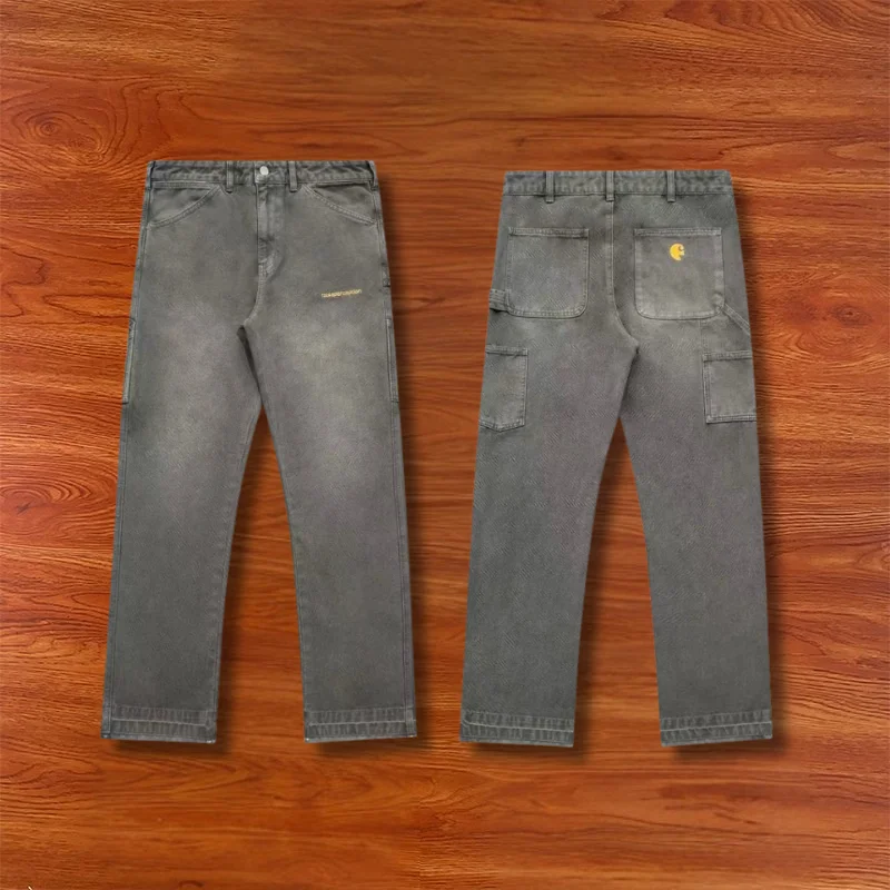 

2026 Men's False Perception Jean High Quality Washed Hip Hop Women Men Denim Pants