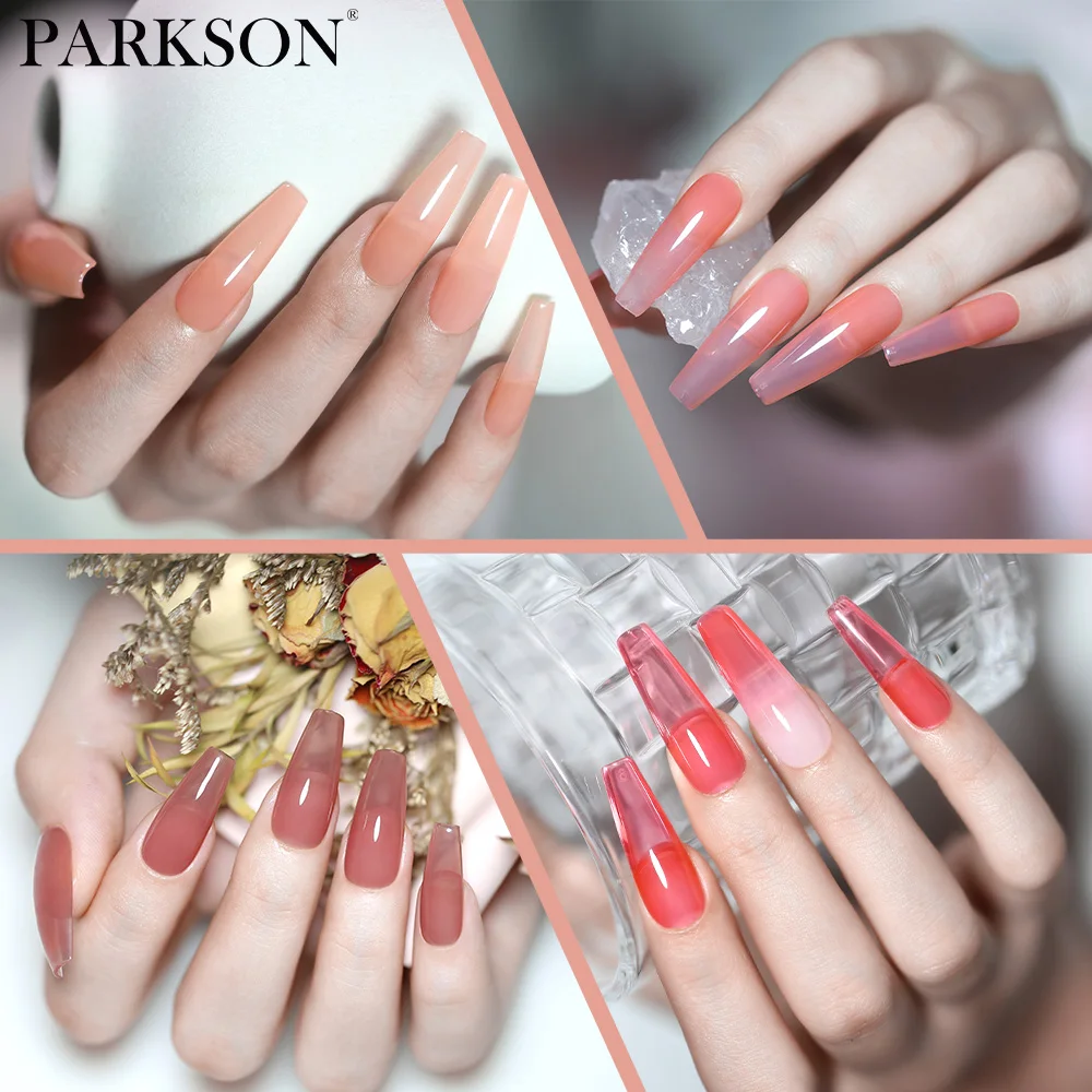 Parkson 15ml Candy Shades Translucent Colored Nail Gel Polish Fall & Winter Shades Soak Off UV LED Gel Varnish For Manicure DIY
