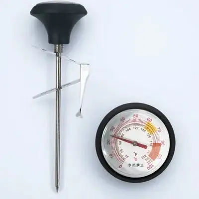 

1Set Temperature Meter Clip Kit Stainless Steel Probe Thermometer Accurate Bbq Food Water Compact Easy Carry