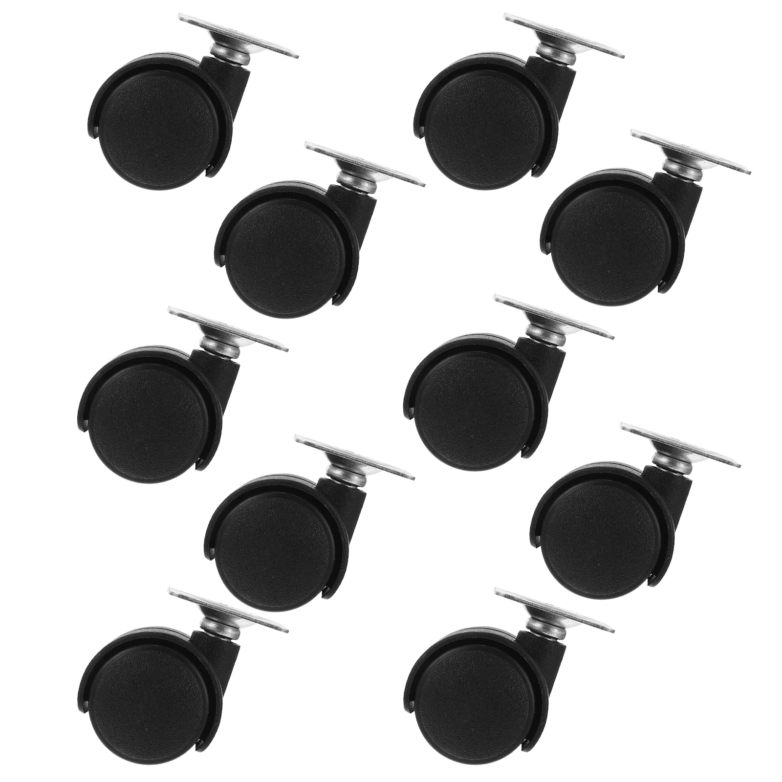 10 Pcs Wheel Furniture Casters Swivel 45X42X33CM Wheels Black Smooth Rolling Heavy Duty