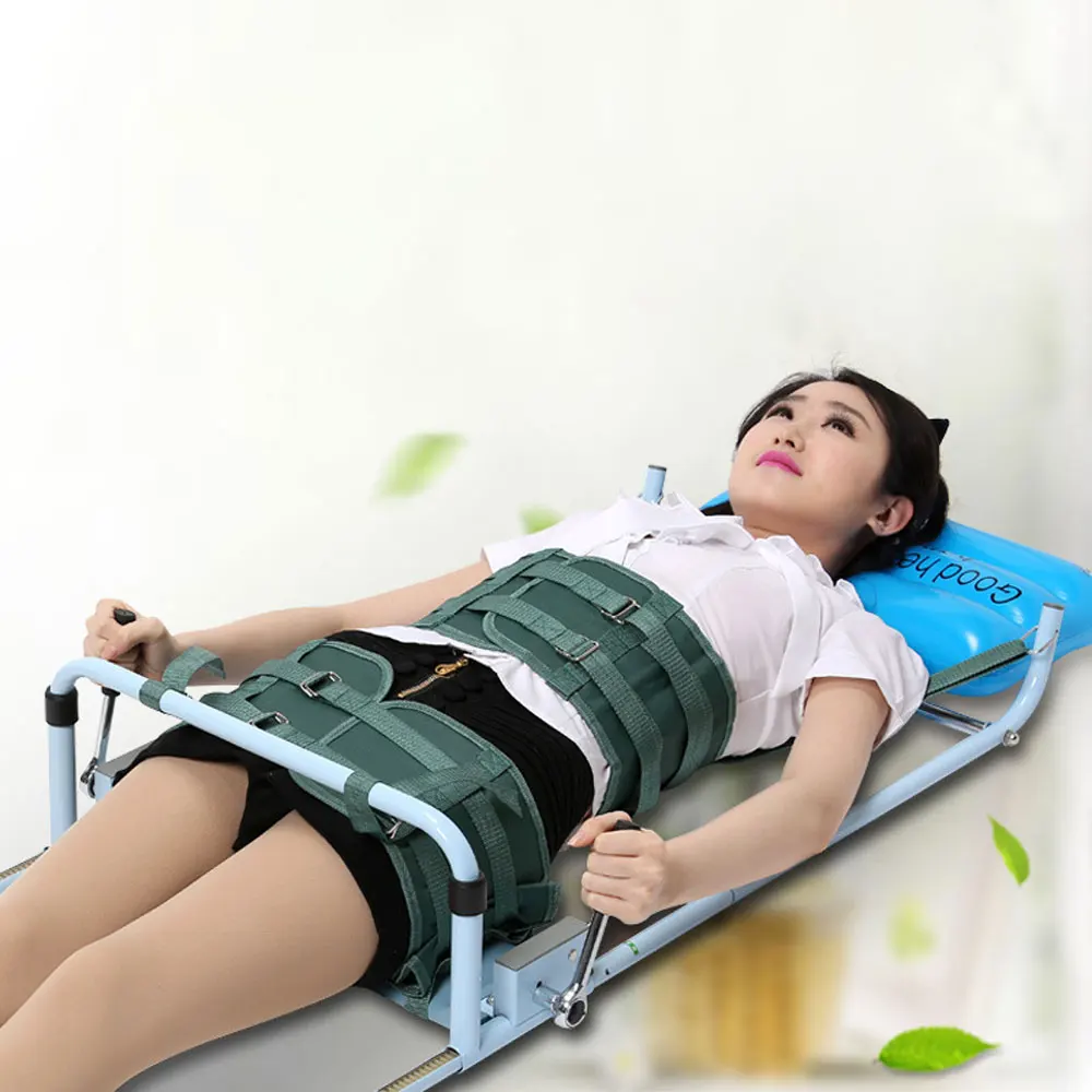 Efficient Traction Bed for Cervical Spondylosis Lumbar Pain Therapy Body Stretching Equipment Cure Low Back Lumbago