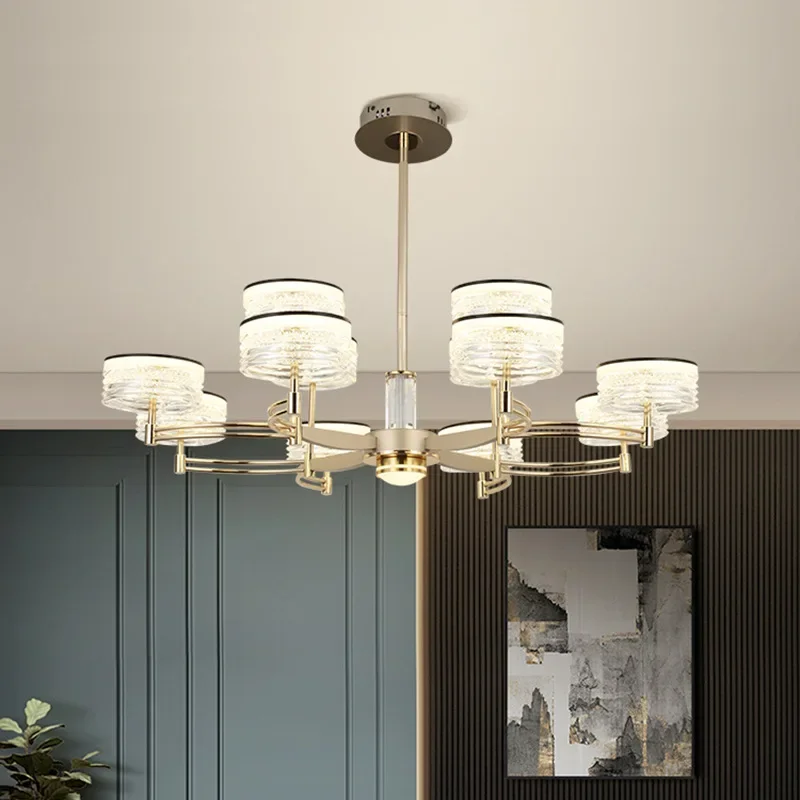 Advanced living room lights, modern light luxury chandeliers, bedroom dining room lamps, villa designer lights