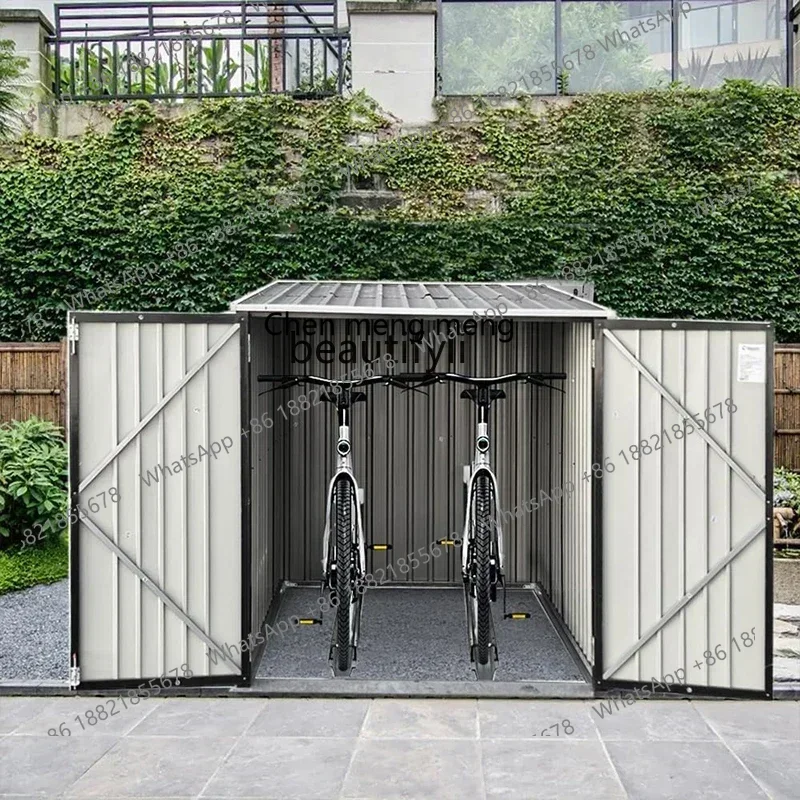 cn8617 ss New style Outdoor bicycle storage shed, rainproof and sunscreen, locomotive room, storage tool room, sundries room mot