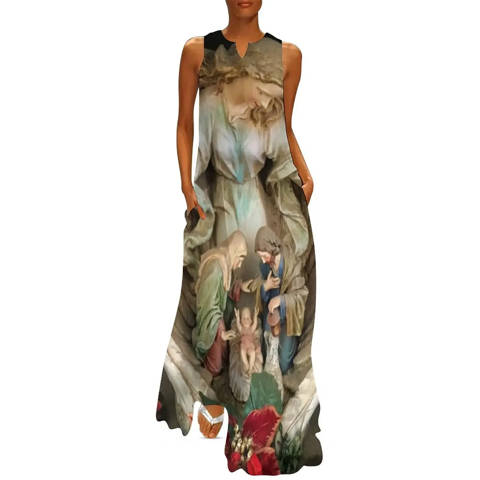 

Angel Nativity Long Dress Aesthetic clothing summer clothes for women Party dresses Dress