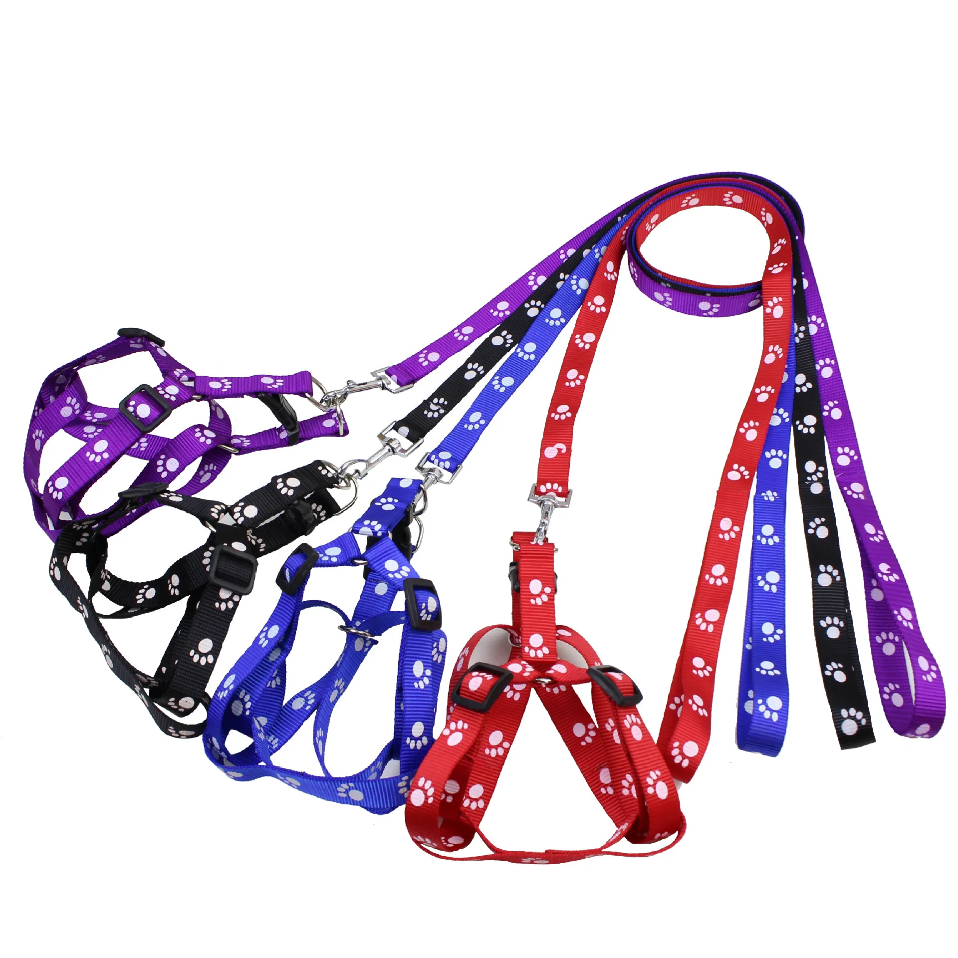 Dreieckiges Hundegeschirr und Leine-Set, leichtes Geschirr, leichtes Gehen-Training, Leine für Hunde, Outdoor-Reisen, kleiner, mittelgroßer Hund