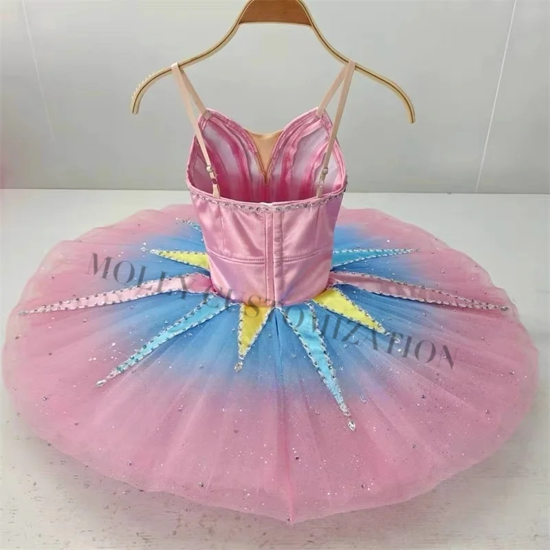 2024 latest colorful "Million Clowns" ballet is suitable for adults and children to customize competition performance costumes