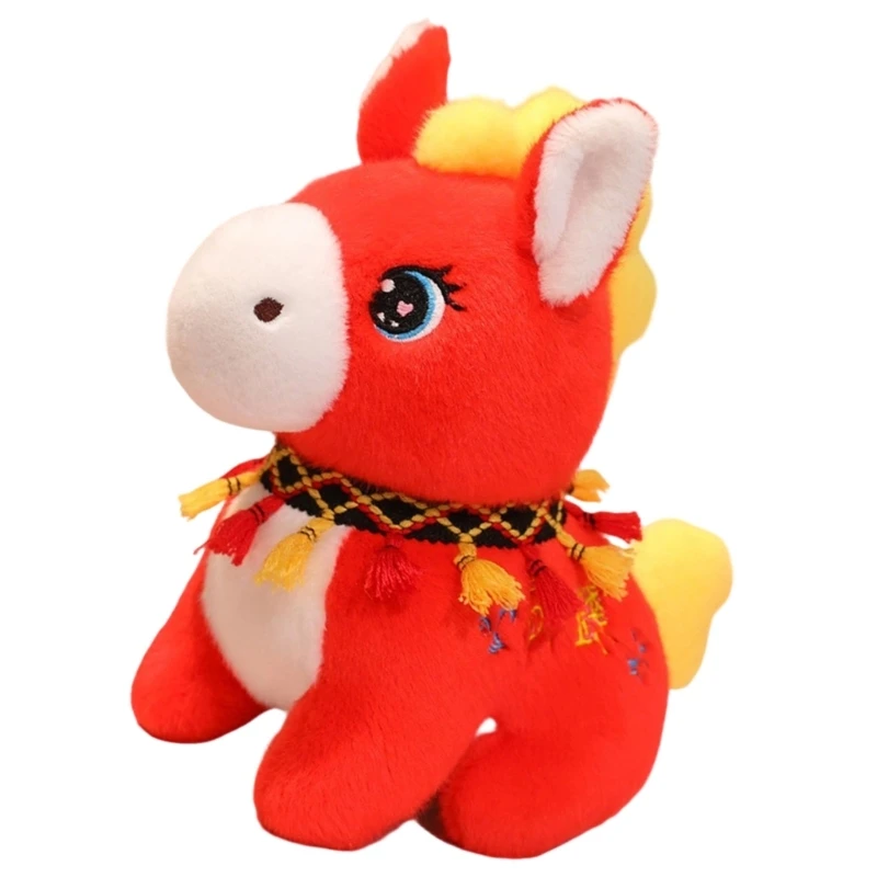 Entzückendes Pferd, Stofftier, weich, zum Kuscheln, Kinderzimmer-Dekoration, Pferde-Plüschtier, 15UB