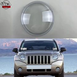 For Jeep Compass 2007 2008 2009 2010 Front Headlamp Transparent Cover Lampshade Lamp Shell Masks Headlight Shade Lens Plexiglass