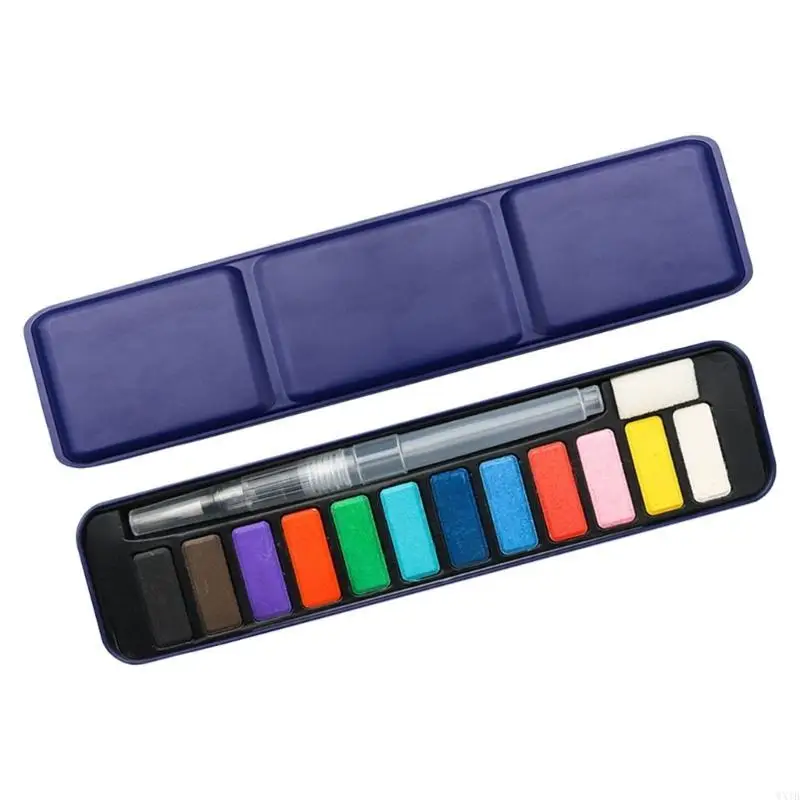12/18/24 Color Watercolor Paint with Watercolor Brush Watercolor Pigments in Metal Case Professional Artist Set