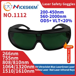 X Ray Glasses Safety Goggle Eye Protection UV IPI IR IPL FPV Laser Eye Protector  CO2 Infrared 355 808 1064nm 200-450 560-2000nm