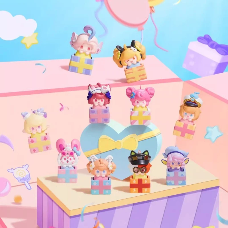 

Genuine Honor of Kings Canyon Celebration Series Keychain Blind Box Angela Anime Figure Daji Mystery Box Model Ornament Gift