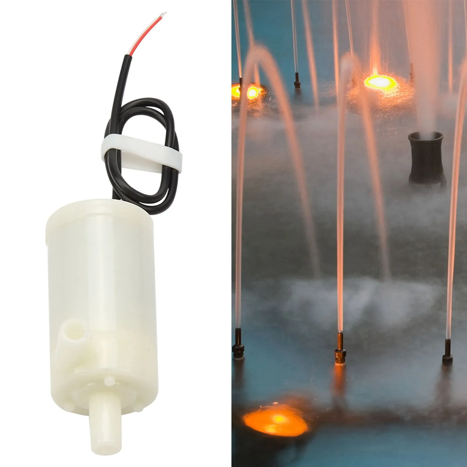 Submersible Pump Horizontal Submersible Pump  3V/5V/6V Amphibious Horizontal Low Noise Fountains Small Submersible Pump