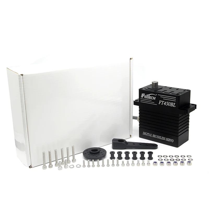 Feetech24V 450kg.cm Steel Gear Brushless Motor 180 Degree Servo for Robotics Field Industrial Service Special-purpose Robots