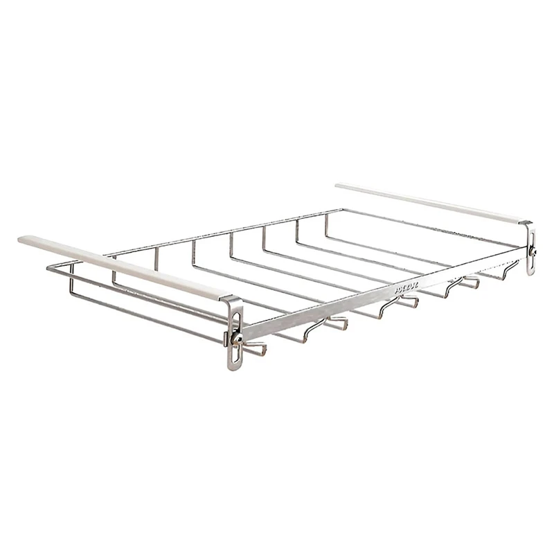 

Adjustable Wine Glass Organizer, Hanging Metal Wine Glass Rack, Wine Glass Holder Under Cabinet No Drilling For Bar