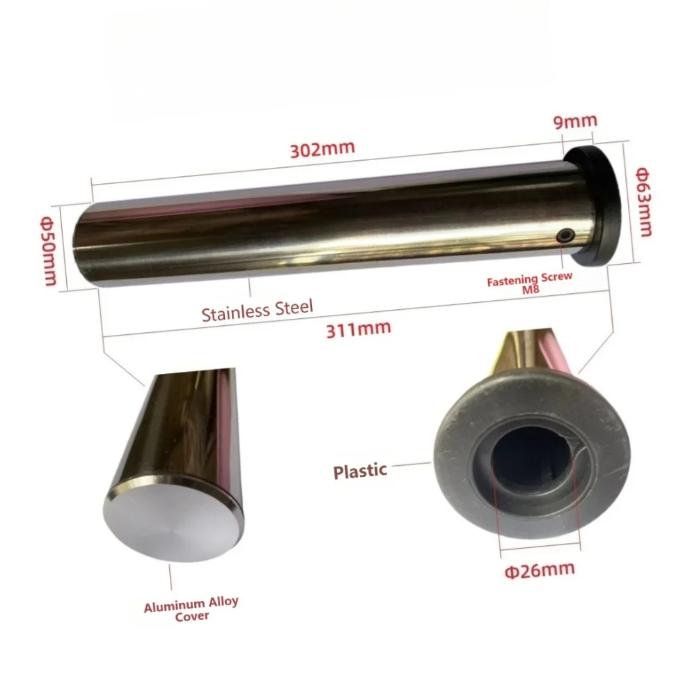 Barbell Sleeve 50mm Adapter Tube Weight Plate Loading Rod For Home-Gym Strength Training Fitness Equipment Bar Repair Part