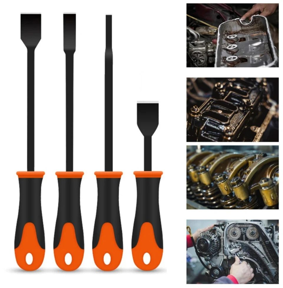 1/4Pcs Automotive Gasket Scraper With Blade Caulking Angle Heavy Duty Glue Remover Beauty Crack Trowel Tool