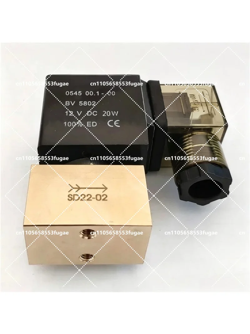 80bar Watter Air High Pressure Solenoid Valve 2 Way 1/4 3/8 1/2 BSP 12V 24V DC AC220V Normally Close Direct Acting Brass