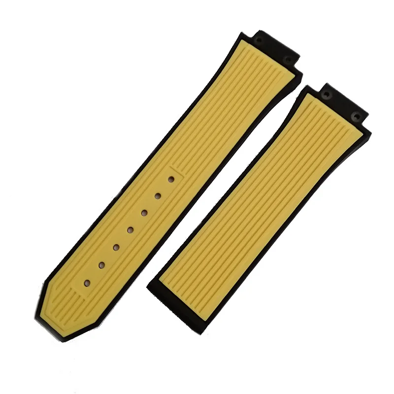 Uhrenarmband für HUBLOT BIG BANG, Silikon, 25 x 17 mm, wasserdicht, Herren-Uhrenarmband, Kette, Uhrenzubehör, Gummiarmband, Armband – Detail 5