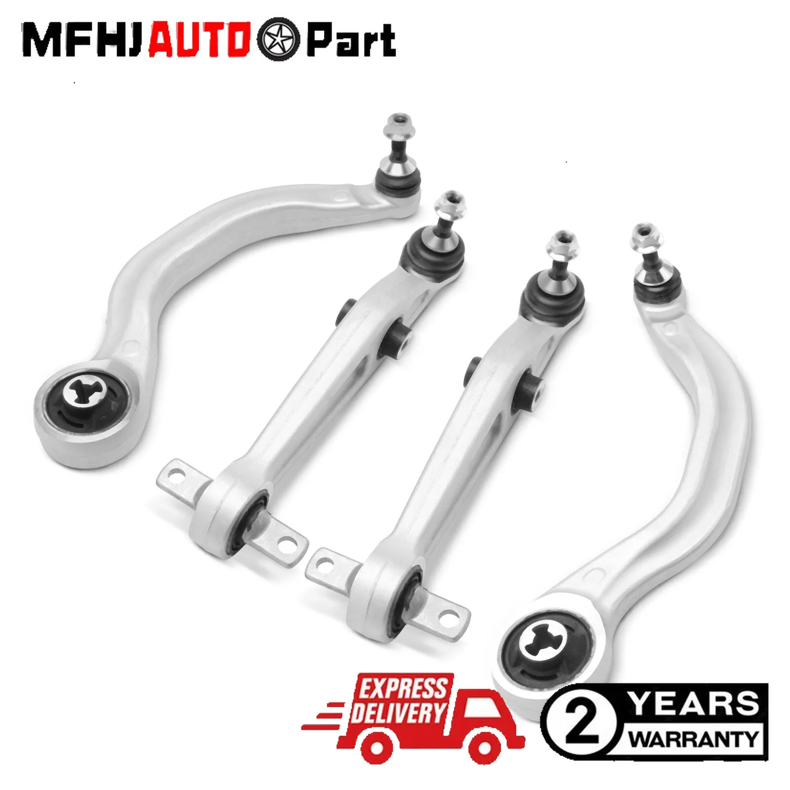4Pcs Front Control Arm & Ball Joint Assembly for Tesla Y 2020-2023 Sport Utility 118834100C, 104435400A, 104435100C