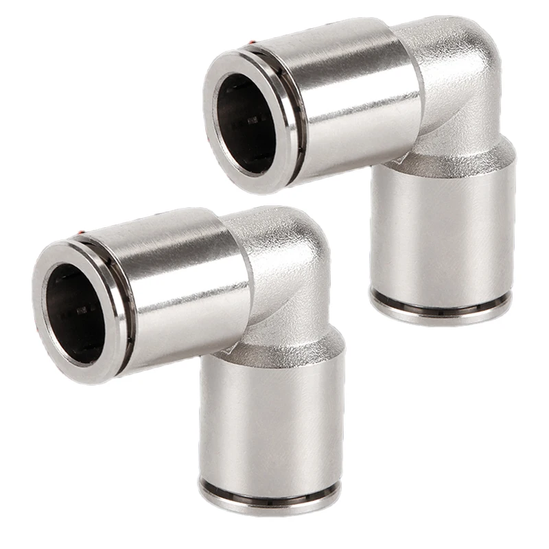 

10pcs PV4,PV6,PV8,PV10,PV12,PV14,PV16,304 Stainless Steel Union Elbow One-Touch Quick Air Connector Pneumatic Fitting