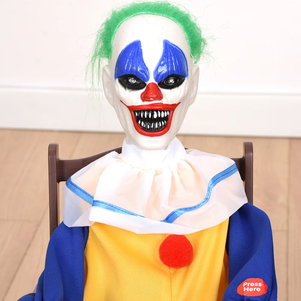 Für Halloween Clown Hexe Kürbis Schädel Schaukelstuhl elektrisches Spielzeug Spukhaus Geheimraum Dekoration Ornament Requisiten