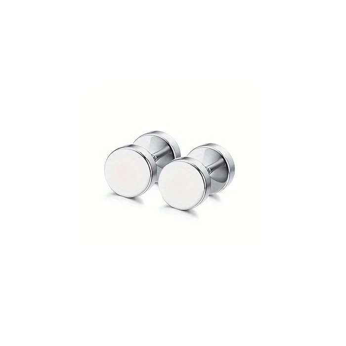 Men's Hypoallergenic Zirconia Stud Earrings, Gift Set