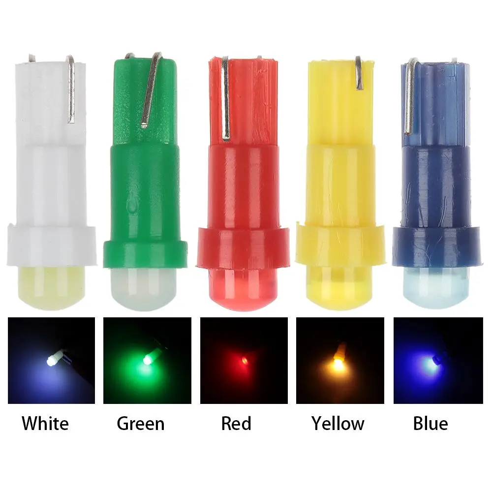 10/20pcs 12V Wedge Multi-color Gauge Instrument Car Interior Bulbs Auto Dashboard Light