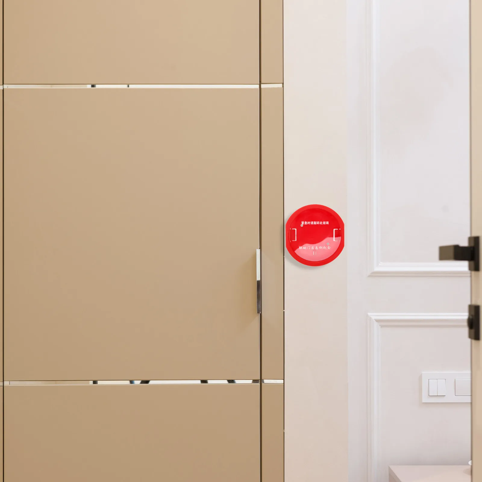 Emergency Key Lock Box Wall-Mounted Plastic Safety Cabinet Break-Glass Design for Immediate Access Fire Safety Compliance Home