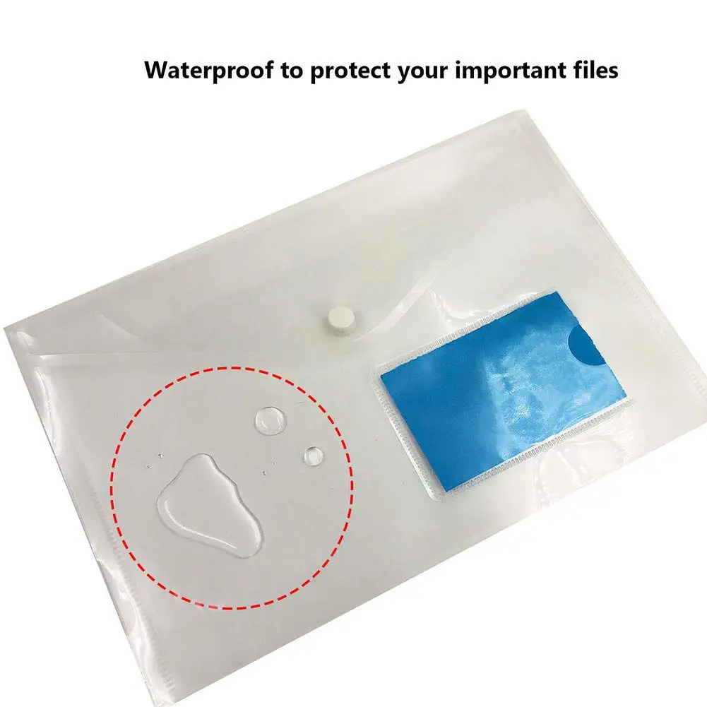 Envelope Bag School Supplies Folders Document Bags A5/A4 Plastic File holder File Bag A5/A4 Transparent