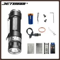 Jetbeam RRT01 Mini LED Flashlight 950 Lumens Rechargeable Torch Lights by 18650 Battery for Camping Self-defense Hiking
