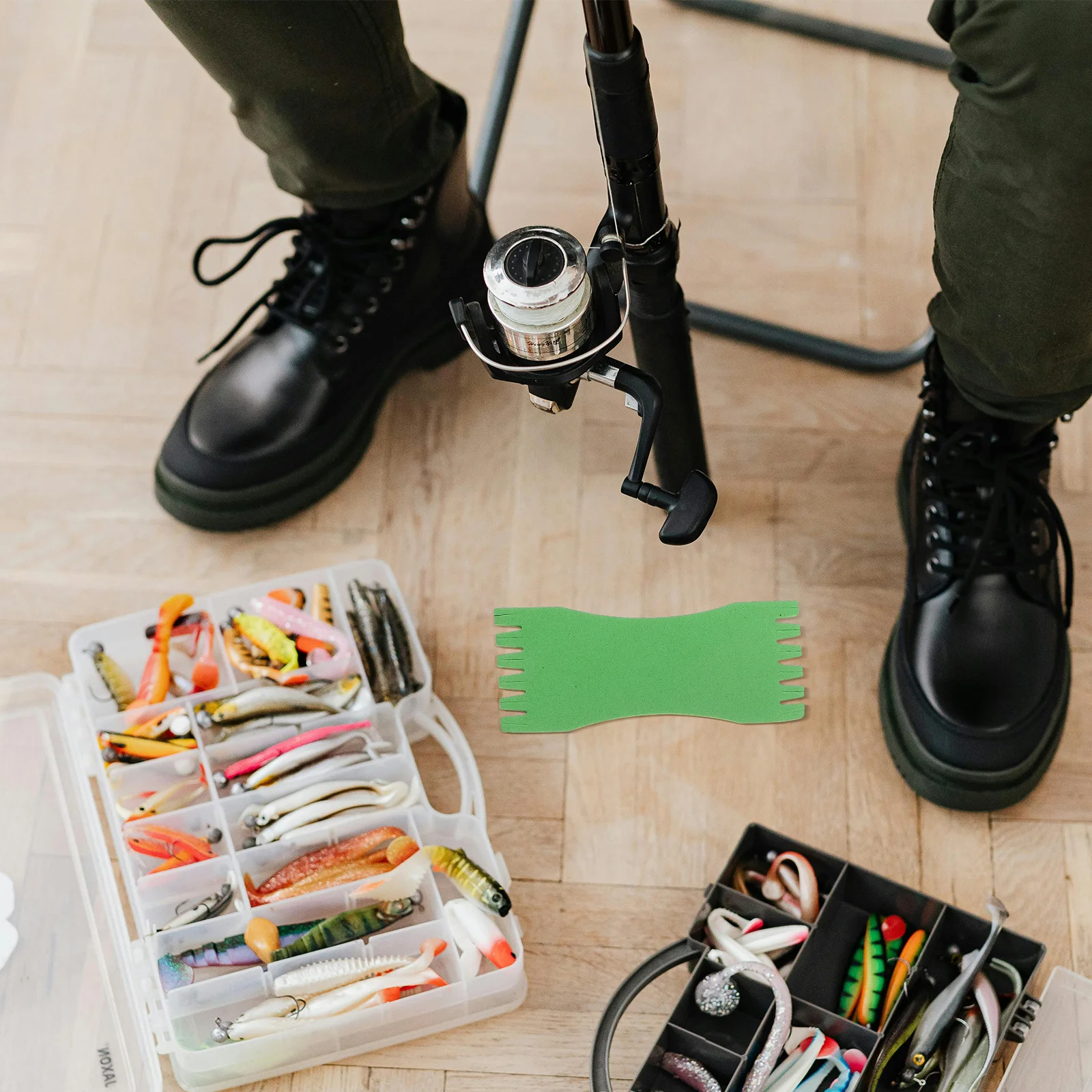 

50Pcs Fishing Line Sponge Board Lightweight Durable Colorful Line Winder Essential Fishing Accessories Equipment