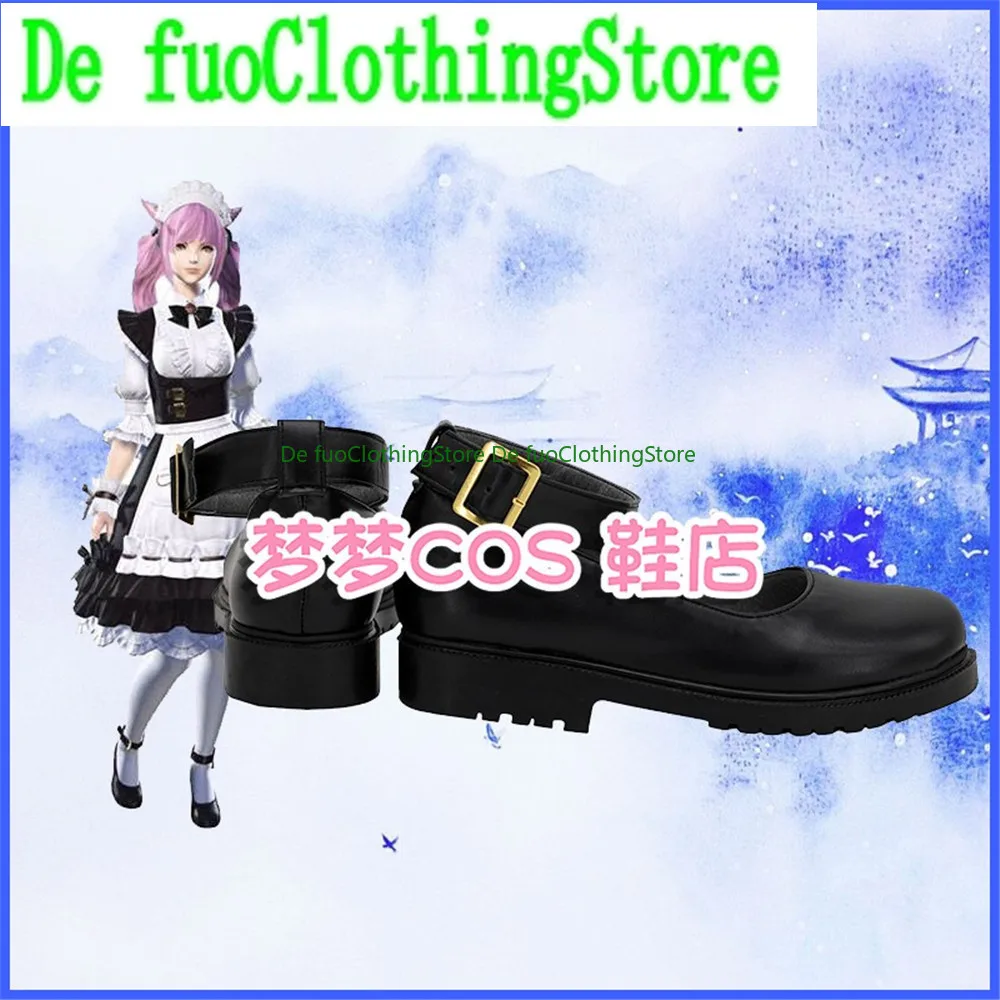 

ff14 Final Fantasy XIV Maid Suit Cosplay Shoes Boots Game Christmas Anime Halloween DefuoClothing Shoes Store