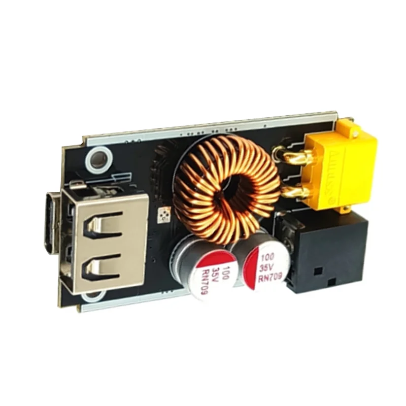 Module de Charge rapide USB Type C 65W, haute efficacité, pour QC4.0 PD2.0/3.0, DC 9V-35V avec entrée XT30-N33R