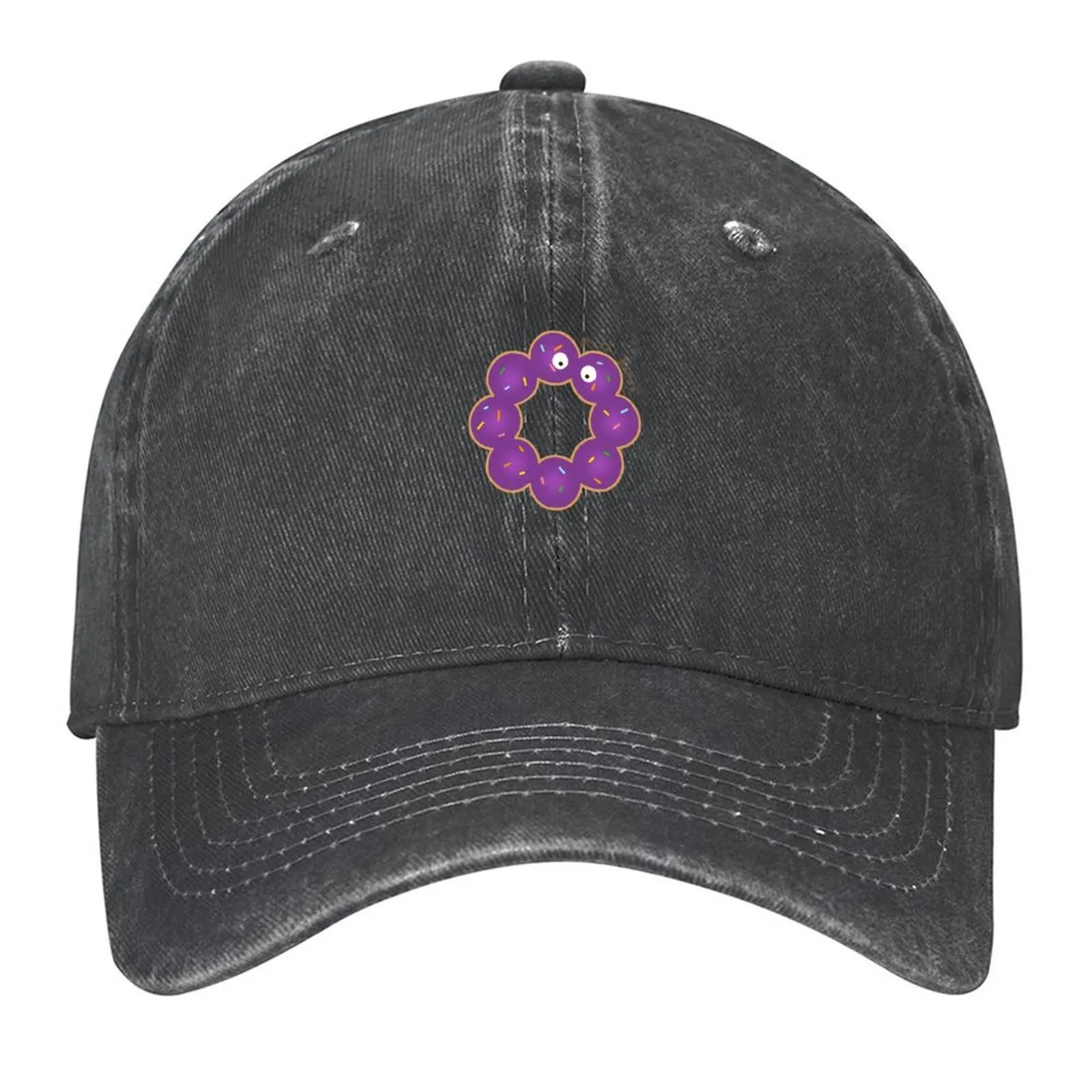 

Ube Mochi Donut Baseball Cap Big Size Hat Winter hat Unique hats fishing hat Men Women's