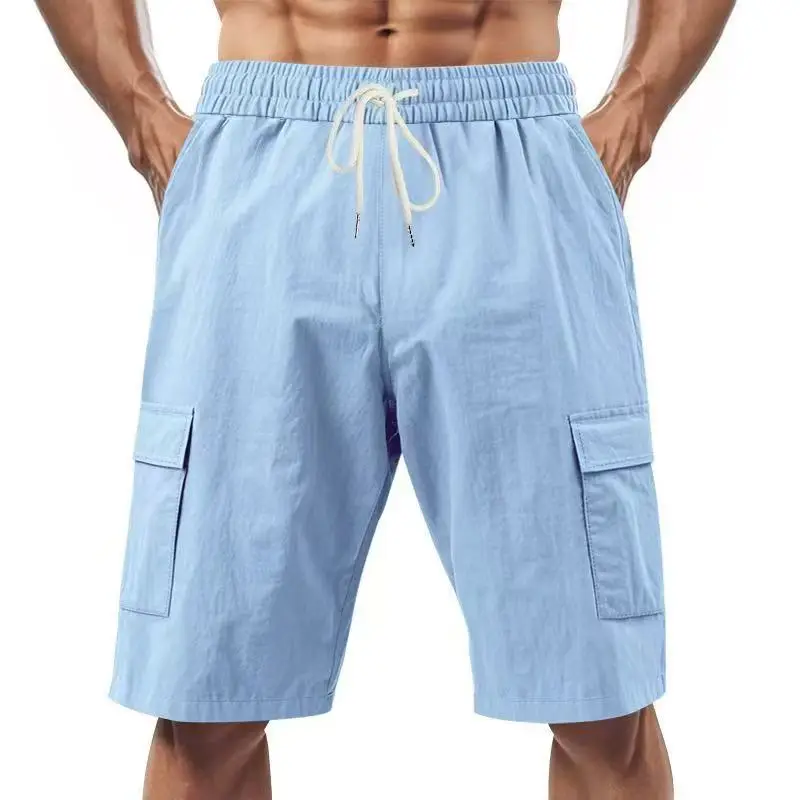 Casual Cargo Shorts Multi‑Pocket Workwear Shorts, Casual Sports Fitness, Lightweight, Loose Fit, Sweat‑absorbent and Breathable