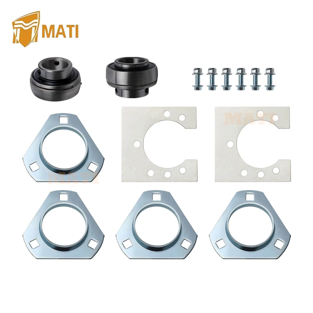 MATI Go-Kart Rear Live Axle Bearing Kit 3-Hole for Go Karts Mini Bikes Trikes Off Road ATV Warranty 1 year