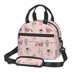 Large Insulated Lunch Bags With Adjustable Shoulder Strap Birthday Gift for Nurse Thermal Cooler Lunch Boxes