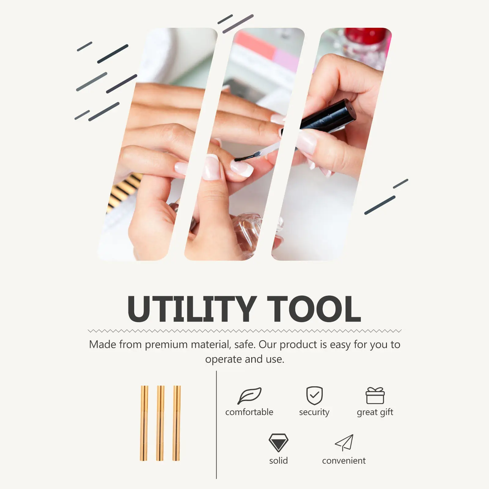 

3Pcs Refillable Brush Pen Applicator for Cuticle Oil Lip Gloss Essential Oil Portable Twist Design Empty Tube for Women